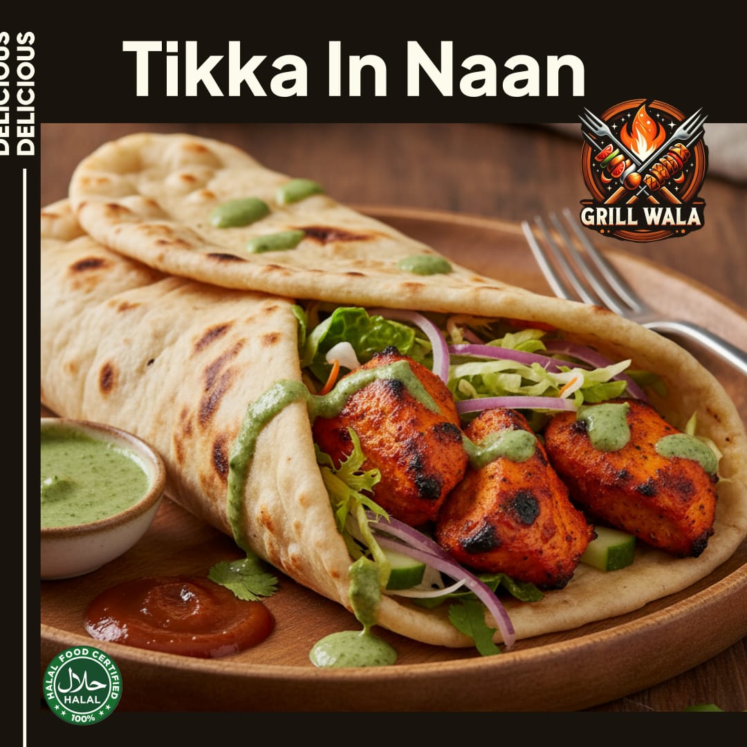 Chicken Tikka In Naan